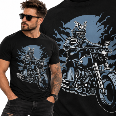 KOSZULKA ŚMIESZNA  SAMURAI RIDE